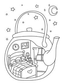 Cozy Spaces: Coco Coloring Book For Adults And Teens Featuring Relaxing Familiar Corners With Cute Animal Characters For Stress Relief,Mother's Day,Mom's Gift