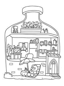 Cozy Spaces: Coco Coloring Book For Adults And Teens Featuring Relaxing Familiar Corners With Cute Animal Characters For Stress Relief,Mother's Day,Mom's Gift