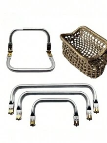 CALINNL Foldable Frame Clutch Purse Accessories, DIY Components, Replaceable Parts, Reusable Bag Accessories, Handbag Spare Parts - 銀色 - 查看 1