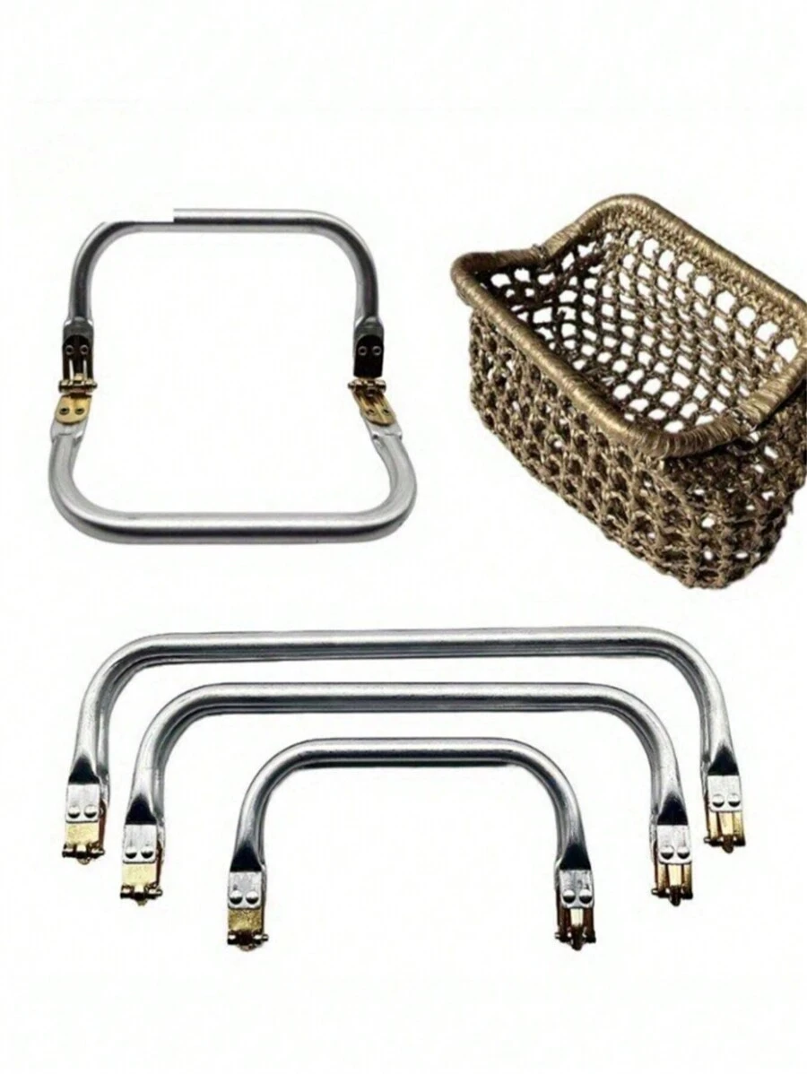 CALINNL Foldable Frame Clutch Purse Accessories, DIY Components, Replaceable Parts, Reusable Bag Accessories, Handbag Spare Parts - 銀色 - 查看 1