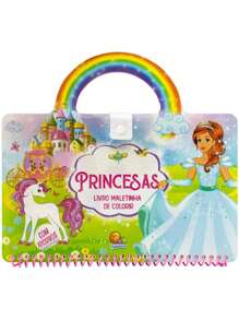 Princesses Coloring Book Suitcase With Stickers - 彩色 - 查看 1