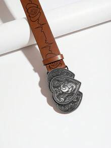 1 chiếc thắt lưng đính đá thời trang phong cách Boho dành cho nữ - màu nâu - Xem 3