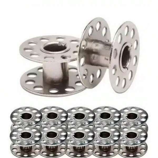 Kit 10 Bobina Carretilha de Metal Alta Maquina Domestica