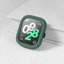 1pc Starlight Color Soft Silicone Protective Case, Compatible With Redmi Watch, Available In White, Black, Pink, Light Gray, Yellow, Dark Gray, Dark Green, Dark Blue, Mint Green, Purple