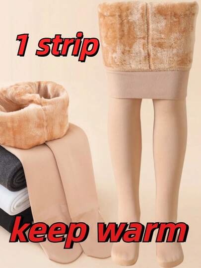 1 Stück Tanzstrumpfhose für Kinder, Herbst/Winter, Pillingresistent, verstärkt, weiß, professionell für Ballett/Tanz, warme und bequeme Strumpfhose für Mädchen