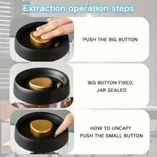 4/2/1pcs Vacuum Sealed Jars, Coffee Bean Storage Bottles, Kitchen Food, Grains, Tea Leaves, Glass Jars, Airtight Containers, Kitchen Accessories, Fresh Storage Jars, Kitchen Supplies, Glass Storage Containers, Coffee Bean Vacuum Sealed Glass Jars, Pressure Pump Storage Jars, Moisture-Proof Storage Jars, Moisture-Proof Vacuum Press Glass Jars, Suitable For Coffee Beans, Nuts, Kitchen Organization And Storage, Gift For Mom, Mother's Day Gift, Gift For Friends, Holiday Gift