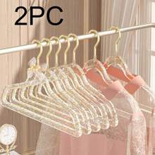 亚克力衣架，防滑设计，无缝衣架，坚固耐用的衣架，用于晾晒、存放和整理家用衣物，适用于卧室、浴室、家居