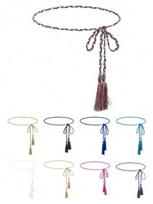 1 pieza Cuerda casual para la cintura de mujer, decoración de cinturón simple y elegante, adecuado para combinar con vestidos largos o camisas en atuendos diarios de verano, escuela, otoño, Halloween
