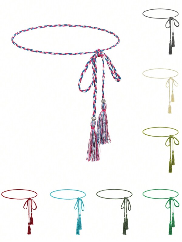 1pc Women Casual Waist Rope, Simple Stylish Belt Decor, Suitable For Summer Daily Outfits Match With Long Dress Or Shirt Summer, School