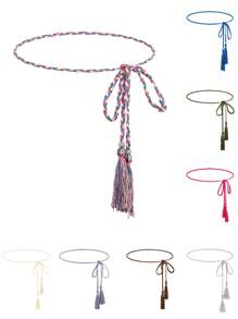 1 pieza Cuerda casual para la cintura de mujer, decoración de cinturón simple y elegante, adecuado para combinar con vestidos largos o camisas en atuendos diarios de verano, escuela, otoño, Halloween