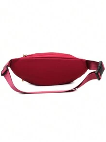Duża torba Oxford Multi-Function Bag Street Solid Color Chest Bag Nowa moda Casual Fanny Pack Mężczyźni i kobiety Letter Messenger Bag