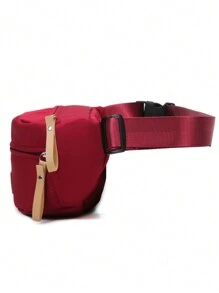 Duża torba Oxford Multi-Function Bag Street Solid Color Chest Bag Nowa moda Casual Fanny Pack Mężczyźni i kobiety Letter Messenger Bag