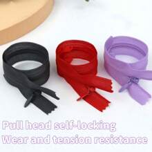 10pcs 3# Nylon Lace Zippers, Invisible Zippers, Closed-End Zippers, Suitable For Dresses & Cushions, Multi-Colors & Sizes Available - 10pcs - View 6