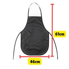 Kit 3 Avental de Cozinha Lavanderia Preto Impermeável Multiuso
