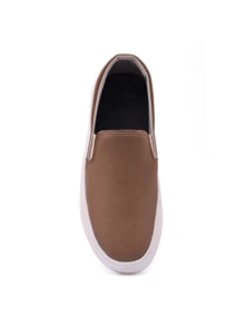Polo Jeen Men's Casual Slip On Basic Stylish Moccasin - 駝色 - 查看 3