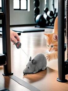 Chuột điều khiển từ xa không dây, Đồ chơi mèo chân thực, Quà tặng hoàn hảo cho bạn bè và Lựa chọn ngày lễ [Không bao gồm pin] - Nhiều màu - Xem 2