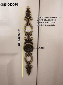 2pcs/4pcs European Style Zinc Alloy Carved Retro Drawer Handle Vintage Cabinet Pulls