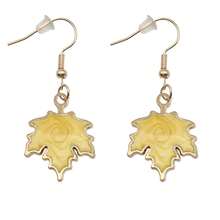 1 Cặp Hoa tai đinh tán hình lá phong giọt dầu bằng hợp kim kẽm chất lượng cao, Hoa tai thời trang cho Lễ Tạ ơn - Nhiều màu - Xem 10