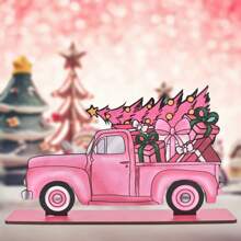 1 szt. Drewniana Różowa Choinka z Żółtym Piernikowym Ludzikiem, Dekoracje do Kuchni, Dekoracje Restauracji, Dekoracje na Spotkania Rodzinne, Dekoracje Pokoju, Dekoracje Salonu, Dekoracje Sypialni, Dekoracje Świąteczne, Tabliczki, Najlepsze Prezenty Urodzinowe, Dekoracje Domu, Dekoracje Bożonarodzeniowe, Boże Narodzenie, Zima