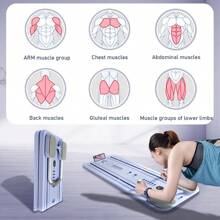 Plataforma de Pilates multifuncional, tabla de abdominales, entrenador de núcleo, entrenador de abdominales, color morado - 1 - Ver 9