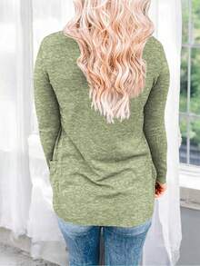 Fashion Cardigan Sweater With Pockets - 賈斯柏.格林 - 查看 2