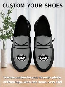 1 Pair Las Vegas Baseball Name Custom Loafer Shoes, Personalized Name Loafer Shoes, Custom Name Thick Sole Loafers Of E-TPU, Personalized Loafer Shoes, Name Loafers, Personalized Loafer Shoes For Women And Men, Unique Loafer Shoes - Black - View 4