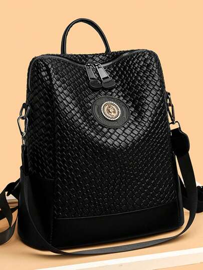 奢华女士设计师品牌背包大容量多功能旅行背包高品质皮革女孩