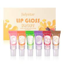 Julystar 12 Pieces Of Lip Oil Set 6 Pieces Of Vitamin E Moisturizing Fruit Flavor Clear Lip Oil Set &6 Pieces Of Fruit Flavor Hydrating Lip Gloss Brush Lip Gloss Mirror Moisturizing Lip Gloss Set - Multicolor - View 8