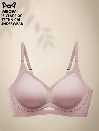  MIIOW 无缝胸罩，适合小胸女性，聚拢，软杯支撑，乳房提升