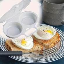 1pc Microwave Egg Steamer Kitchen Fried Egg Maker DIY Egg Tool - White - View 8