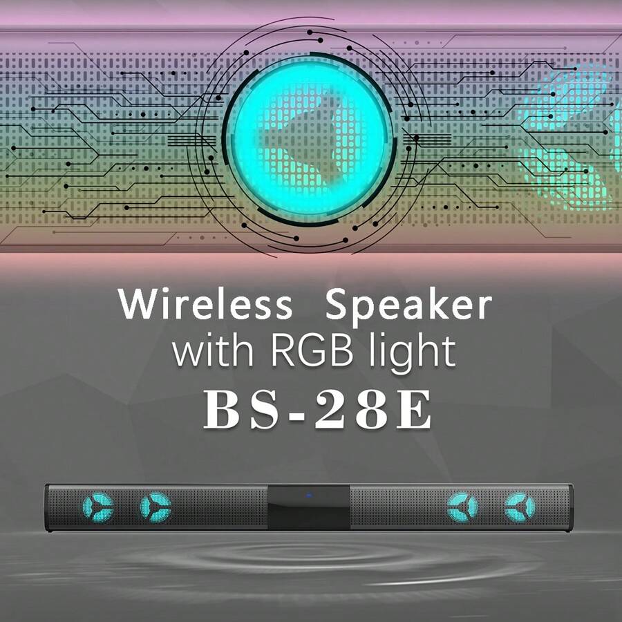 RGB Wireless Surround Sound Bar Wall Mounted Speakers For TV