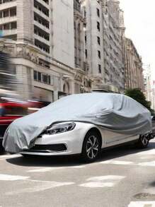 Cubiertas de coche, cubiertas de coche Gris, cubierta de coche a prueba de polvo, Anti Bird, caída hojas de árbol a prueba de viento, coches, lona. - Gris - Ver 1
