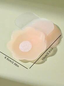 10 Pcs Women's Reusable & Lift-Up & Sticky Bra Nipple Covers,Suitable For Women With Small Breasts And Flower Skin Color Silicone Breast Augmentation Straps, Helping To Lift The Breasts Upwards With Silicone Breast Patches, Preventing Private Areas From Being Exposed