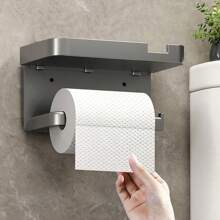 Giá để giấy vệ sinh có giá đỡ, Giá để giấy vệ sinh bằng niken đánh bóng, Giá để cuộn giấy vệ sinh, Giá để giấy vệ sinh dán keo phòng tắm, Giá để khăn giấy hiện đại bằng nhựa. - Nhiều màu - Xem 7