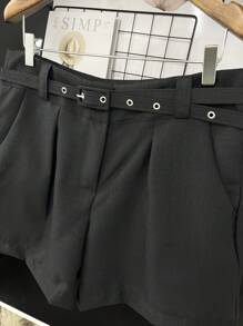 ELLIE High Waist Shorts Women's Fashion - Đen - Xem 3