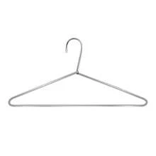 铬钢衣架洗衣店耐用耐用 6 个 - 灰色 - 查看 5