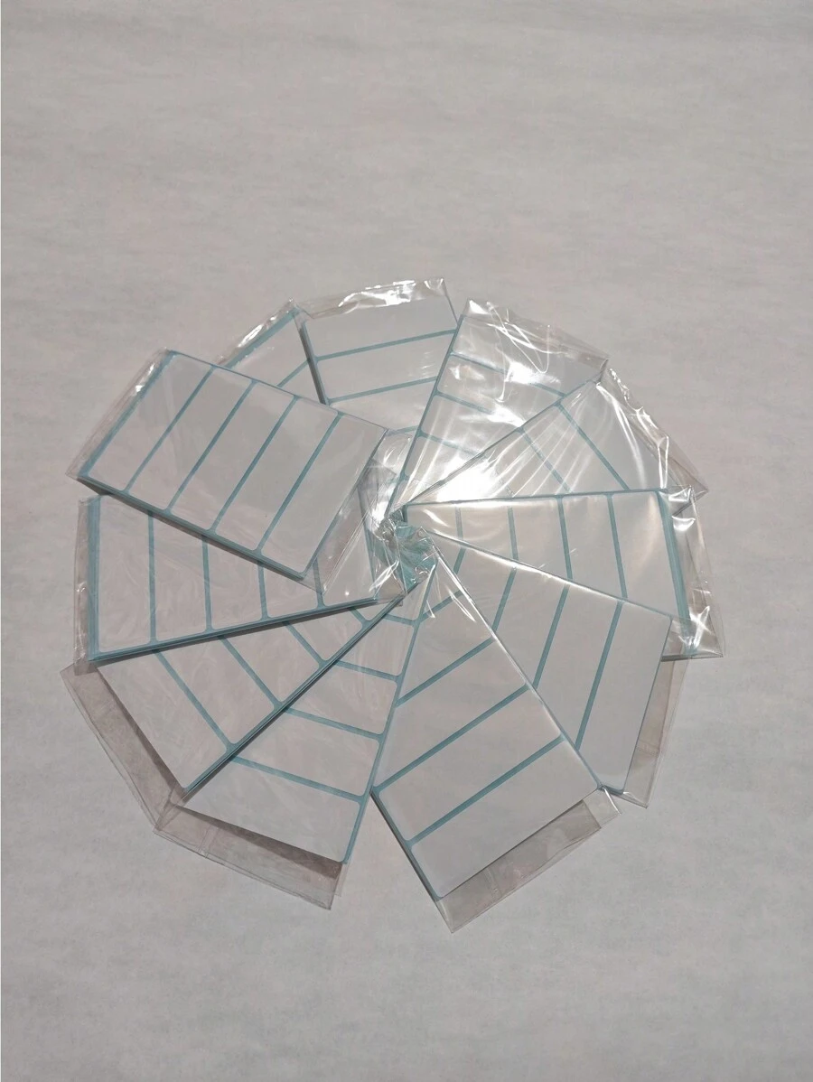 100pcs Solid Color Thermal Transfer Printing Paper Stickers Self-Adhesive 20*70mm/40*80mm/100*100mm Barcode Labels Scale Paper Thermal Printer Paper,Christmas - White - View 1