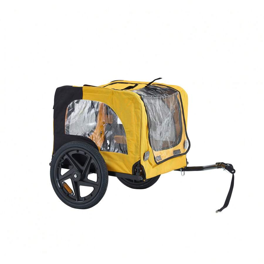 Excellent Yellow Outdoor Heavy Duty Foldable Utility Pet Stroller Dog