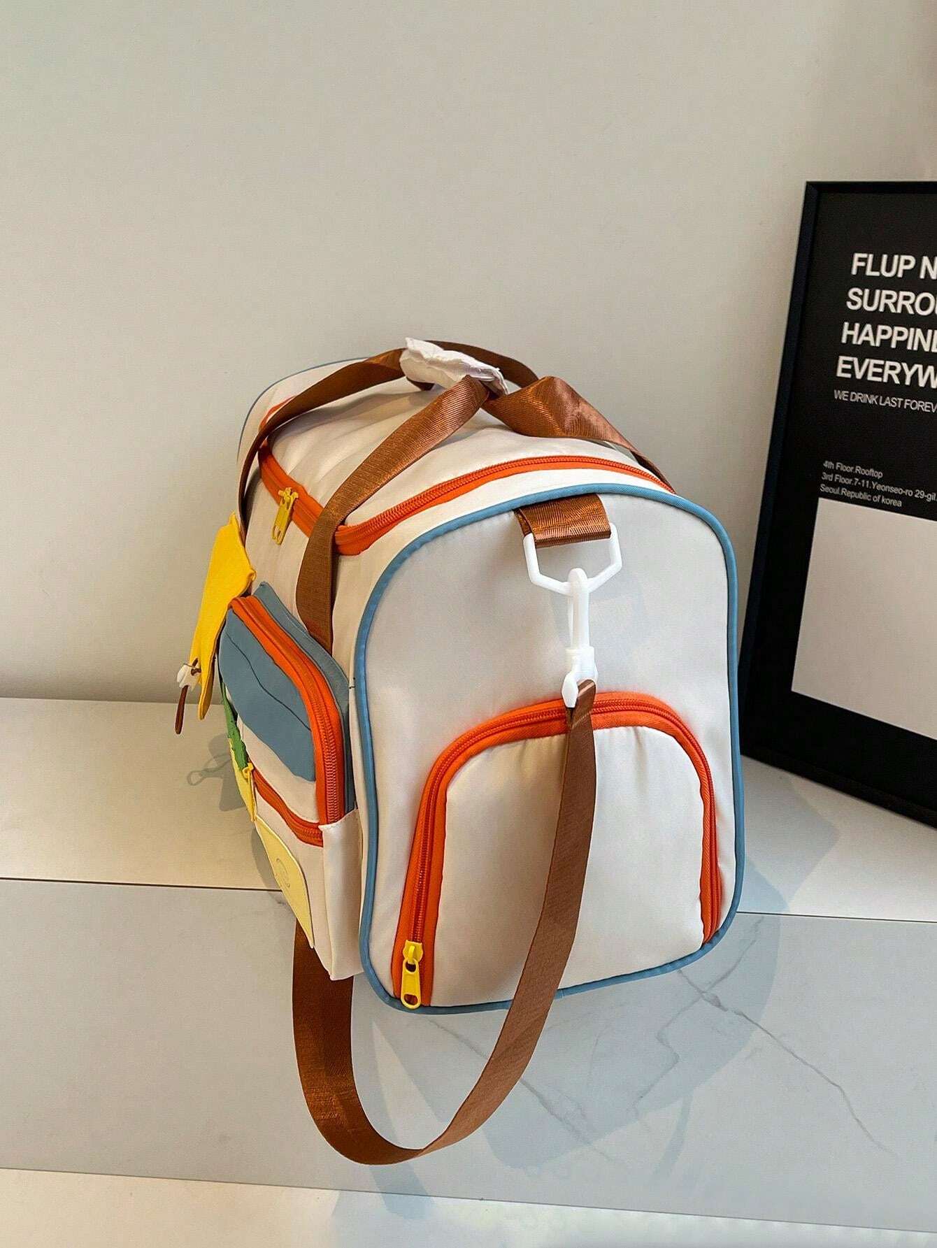 1 Pc Vibrant Cute Travel Bag Spacious Large Capacity Duffle With