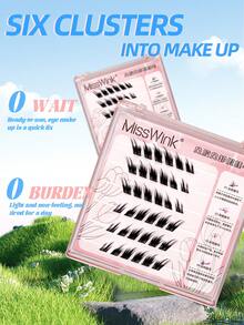 ELYCO 36 件睫毛无需胶水，柔软卷曲，0.07 毫米 C 卷曲，适合初学者，自然睫毛延长，柔软卷曲，分段睫毛，方便快速日常/场合佩戴 - C - 查看 2