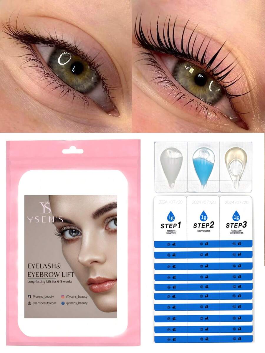 Lash Lift Kit,Refills For Lash Lifting Long Lasting Finish Professional Results Up To 68