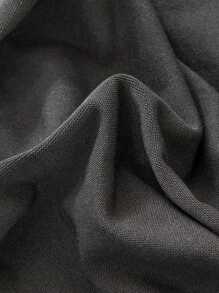 1pc Solid Color Sofa Cover,Includes A Pillow Cover Without A Core Of 42 * 42,Suitable For Living Room, Home - Dark Grey - View 11