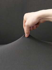 1pc Solid Color Sofa Cover,Includes A Pillow Cover Without A Core Of 42 * 42,Suitable For Living Room, Home - Dark Grey - View 8