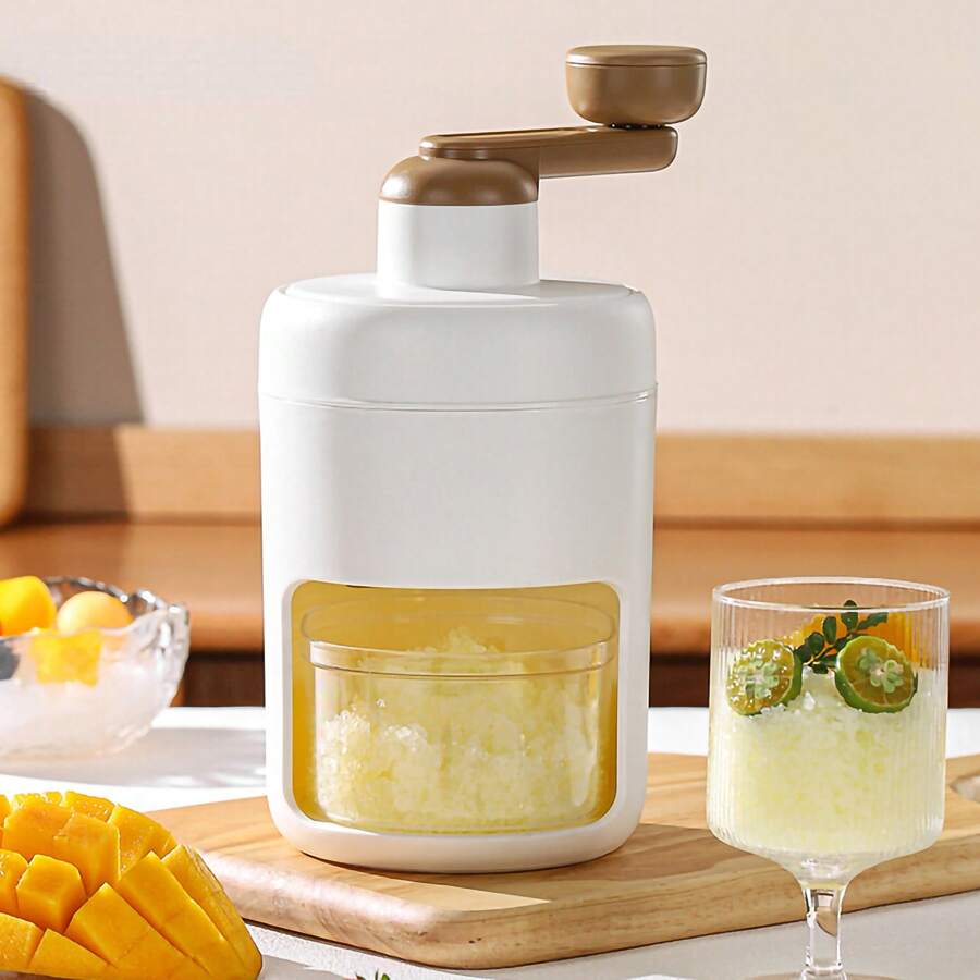 Portable Rotary Manual Ice Crusher For Drinks And Cocktails - A736 - trắng - Xem 1