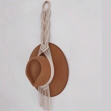 1pc 1/2/3 Tầng Giá treo mũ dệt Boho ren hoa, Giá treo mũ gắn tường, Đồ trang trí tua rua thủ công, Nghệ thuật treo tường, Trang trí phòng, Đồ sắp xếp nhà cửa, Thích hợp cho hành lang, Phòng ngủ, Nhà - Nhiều màu - Xem 7