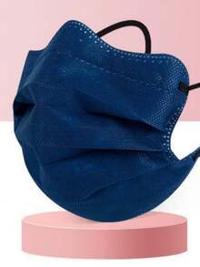 10pcs V-Shaped Face Mask, Muted Tone Butterfly Design, Eye-Caring Disposable Mask - Multicolor - View 9