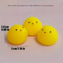 12pcs Creative Cute Yellow Chicken Pinch And Roar - Yellow - View 7