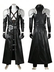 Sephiroth Cosplay Faux Leather Jacket Outfit Accessories, Gaming Costume Set - Sephiroth Cosplay - View 11