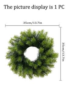 1pc 花环 松针 红果系列 圣诞感恩节装饰 节日装饰 人造水果圣诞树 松针配件 家居装饰 客厅卧室厨房 户外花园装饰 圣诞节 DIY 装饰 冬青树枝花环树挂饰 - 彩色 - 查看 8