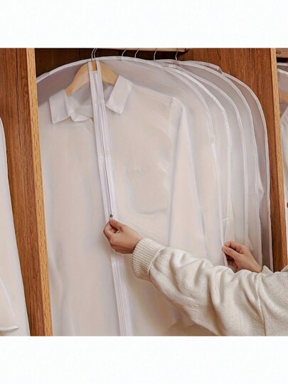 5 قطع أكياس سحاب شفافة - حقائب حماية ملابس معلَّقة مضادة للماء، مناسبة لغرفة النوم والدولاب وترتيب الأدراج في المدرسة، منظم خزانة فستان/ قميص / معطف لتخزين الملابس، قابلة للطي 6/7/11 شبكة، ضروريات التعبئة ، غلاف لتخزين الملابس في الدرج / منظم الخزانة / غطاء تخزين الغبار في الخزانة